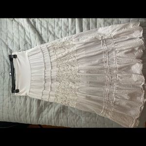 long white skirt from Italy